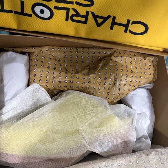 Charlotte Stone Acid Yellow Suede, Clogs, Martino, Discontinued Color - Picture 5 of 5